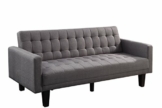 Atlantic Home Collection Sofa mit Schlaffunktion Schlafsofa, Strukturstoff, Grau, 204 x 86 x 84 cm - 1