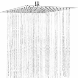 COMLIFE Duschkopf Regendusche, Regendusche 12 Zoll Brausekopf aus Edelstahl 304, Duschkopf mit 144 Anti-Kalk Düsen, Duschkopf Regendusche 30x30cm - 1