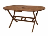 DEGAMO Landhaus - Klapptisch Benita 85x160cm, Akazie geölt, FSC®-Zertifiziert - 1