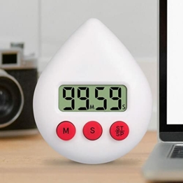 Digitale Badezimmeruhr Duschuhr TimerTemperatur Luftfeuchtigkeit Visual Countdown Timer Wanduhr mit Saugnapf Hängeloch Ständer - 1