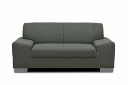 DOMO Collection Sofa Alisson, 2er Couch, 2-Sitzer, 2er Garnitur, 164x83x75 cm, Polstergarnitur in grau - 1