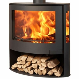 EEK A 3-Scheiben-Design-Kaminofen Panadero IRIS EcoDesign + EXT. Zuluft - 7,8kW - 1