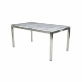 Greemotion Tisch Sydney, Edelstahl, Glas-Keramik-Platte, ca. 160 x 74 x 90 cm, Silber/Grau - 1