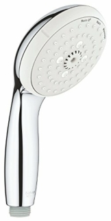 GROHE Tempesta 100 - Handbrause (wassersparend, 3 Strahlarten, pflegeleicht, langlebig) , chrom, 28261002 - 1