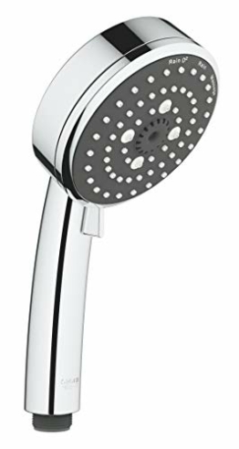 GROHE Vitalio Comfort 100 - Handbrause (wassersparend, mit 3 Strahlarten, Antikalk System), chrom, 26092000 - 1