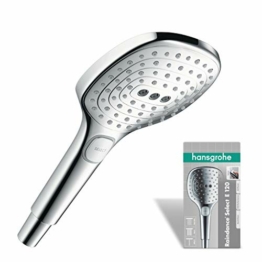 hansgrohe Duschkopf Raindance Select E 120 (Regendusche, 3 Strahlarten), chrom - 1