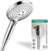 hansgrohe wassersparender Duschkopf Raindance Select 120 Regendusche, Chrom, 3 Strahlarten inkl. PowderRain - 1