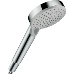 hansgrohe wassersparender Duschkopf Vernis Blend, Sparduschkopf, Duschbrause, 2 Strahlarten, Antikalk-Funktion, Chrom - 1