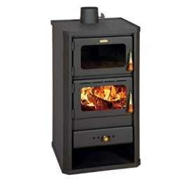 Kaminofen mit Backofen Prity FM 12kW, Holzofen mit Holzfach - 1