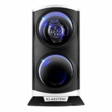 Klarstein Uhrenbeweger, Automatik-Uhrenbeweger, Watch Winder, Uhrenbeweger für Automatikuhren, Automatischer Uhrenbeweger, Platz für 2 Uhren, LED Beleuchtung, 3 Drehmodi, 4 Rotation, Schwarz-Blau - 1