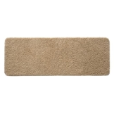 MIULEE Teppich Badematte Badezimmerteppich Bettvorleger rutschfest Badteppich Badvorleger Saugfähige Duschvorleger Waschbar Fussmatte für Wohnzimmer Schlafzimmer Badezimmer 45x120 cm Beige - 1
