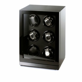 Raoul U Braun Uhrenbeweger "Art Déco" für 6 Uhren PianoBlack / Carbon Watchwinder - 1