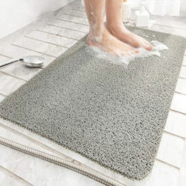ROIMOE Duschmatte rutschfest, PVC-Luffa Badewannenmatte Komfort Sicherheits Duschmatten Massage Anti-Rutschmatte für Badewanne und Nassbereiche Schnell Trocknend Leichte Reinigung (100 x 40 cm) - 1