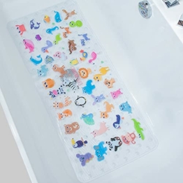 ShineCozy rutschfest Badematte badewannenmatte 89,9 x 40,6 cm, Größe XL, Größe, rutschfeste Duschmatte antirutschmatte badewanneneinlage Bodenwannenmatten(Zoo DWY) - 1