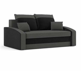 Sofini Sofa Hewlet mit Schlaffunktion! Best Sofa! 2- Sitzer Sofa! (Haiti 14+ Haiti 17) - 1