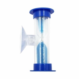 STOBOK 3 Minuten abnehmbare Kunststoff farbige Sanduhr Sanduhr (blau) - 1